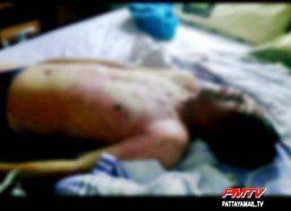 The floor of the apartment has traces of charcoal